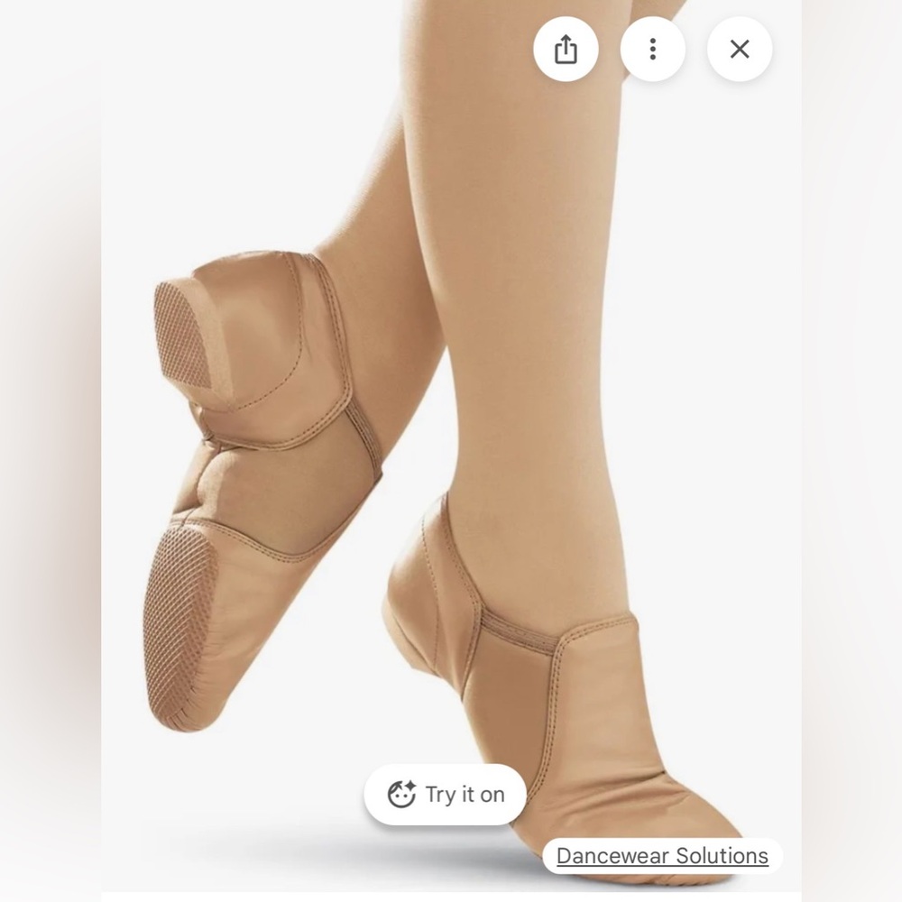 Capezio Jazz Dance Shoes, Size Large (she wears size 8.5/9.0 women’s shoes).